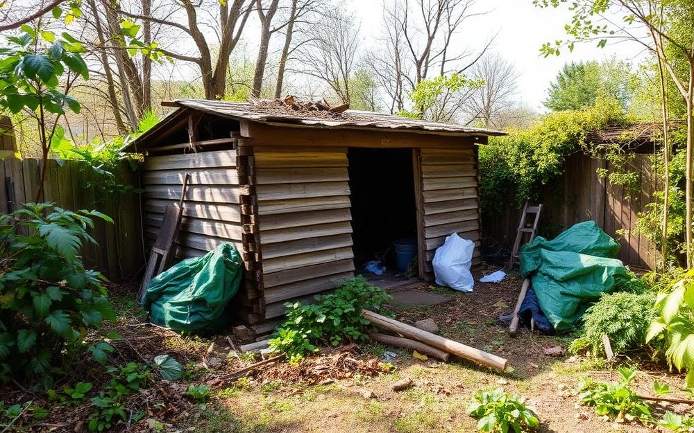 Before: Shed demolition — Murrieta, CA